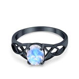 Oval Celtic Trinity Knot Ring