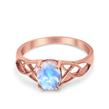 Oval Celtic Trinity Knot Ring