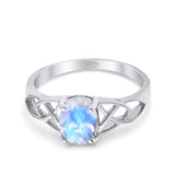 Oval Celtic Trinity Knot Ring