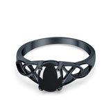 Oval Celtic Trinity Knot Ring