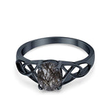 Oval Celtic Trinity Knot Ring