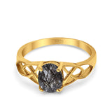 Oval Celtic Trinity Knot Ring