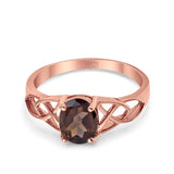 Oval Celtic Trinity Knot Ring