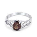 Oval Celtic Trinity Knot Ring