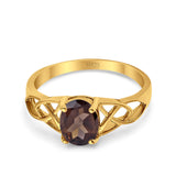 Oval Celtic Trinity Knot Ring