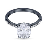 Art Deco Oval Natural Stone Wedding Ring