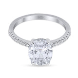 Art Deco Oval Natural Stone Wedding Ring