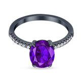 Art Deco Oval Natural Stone Wedding Ring