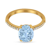 Art Deco Oval Natural Stone Wedding Ring