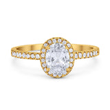 Art Deco Oval Natural Stone Wedding Ring