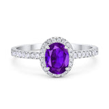 Art Deco Oval Natural Stone Wedding Ring