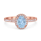 Art Deco Oval Natural Stone Wedding Ring