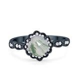 Art Deco Halo Floral Ring
