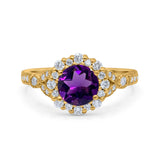 Art Deco Halo Engagement Ring
