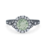 Art Deco Halo Engagement Ring