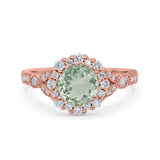 Art Deco Halo Engagement Ring