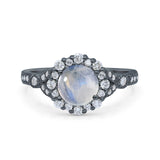 Art Deco Halo Engagement Ring