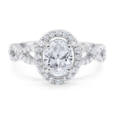 Art Deco Oval Natural Stone Split Shank Ring