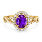 Art Deco Oval Natural Stone Split Shank Ring