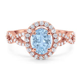 Art Deco Oval Natural Stone Split Shank Ring