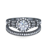 Art Deco Two Piece Bridal Ring