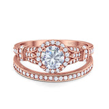 Art Deco Two Piece Bridal Ring