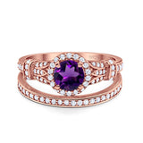 Art Deco Two Piece Bridal Ring