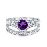 Art Deco Two Piece Bridal Ring