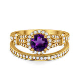 Art Deco Two Piece Bridal Ring