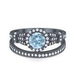 Art Deco Two Piece Bridal Ring