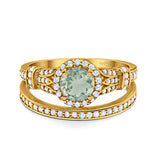 Art Deco Two Piece Bridal Ring