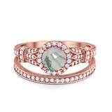 Art Deco Two Piece Bridal Ring
