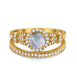 Art Deco Two Piece Bridal Ring