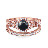 Art Deco Two Piece Bridal Ring