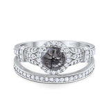 Art Deco Two Piece Bridal Ring