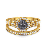 Art Deco Two Piece Bridal Ring