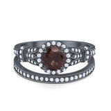 Art Deco Two Piece Bridal Ring