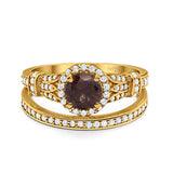 Art Deco Two Piece Bridal Ring