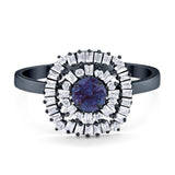 Round Natural Stone Cocktail Ring