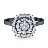 Round Natural Stone Cocktail Ring