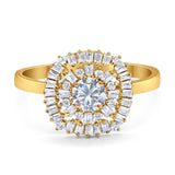 Round Natural Stone Cocktail Ring