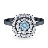 Round Natural Stone Cocktail Ring