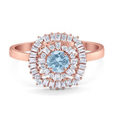 Round Natural Stone Cocktail Ring