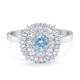 Round Natural Stone Cocktail Ring