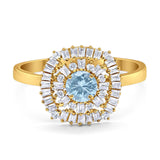 Round Natural Stone Cocktail Ring