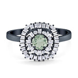 Round Natural Stone Cocktail Ring