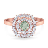 Round Natural Stone Cocktail Ring