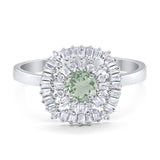 Round Natural Stone Cocktail Ring