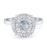 Round Natural Stone Cocktail Ring