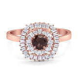 Round Natural Stone Cocktail Ring